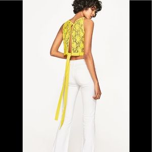 Zara Lace crop top